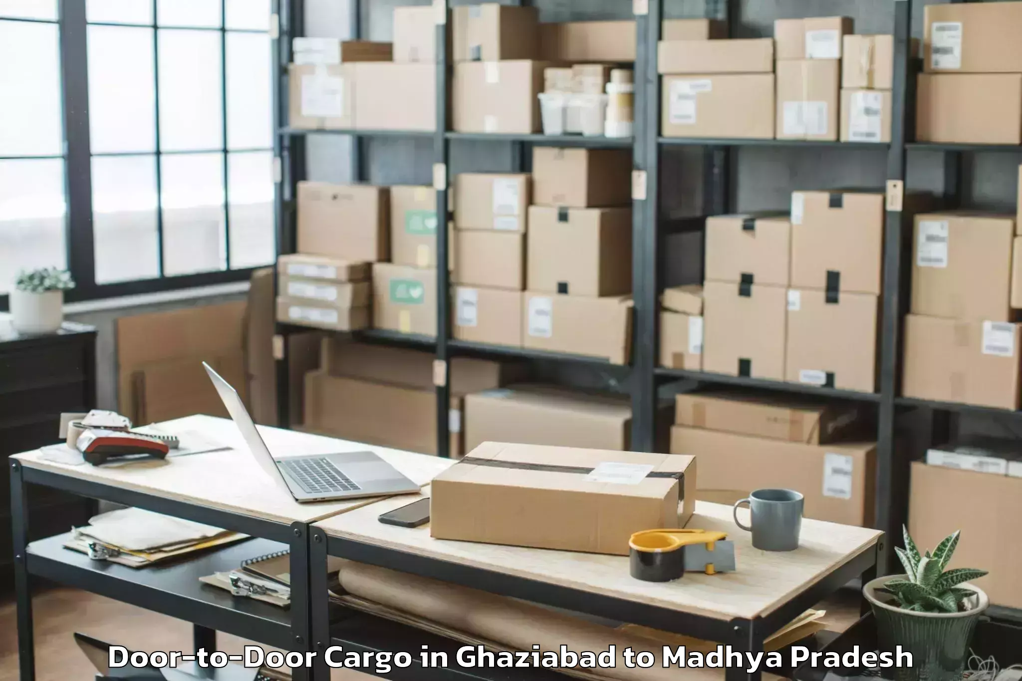 Leading Ghaziabad to Punasa Door To Door Cargo Provider